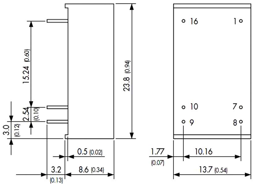 Thi M Traco Power Isolated Through Hole Dc Dc Converter