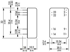 TEN 8 2412 Traco Power Isolated Board Mount DC DC Converter DIP Fixed