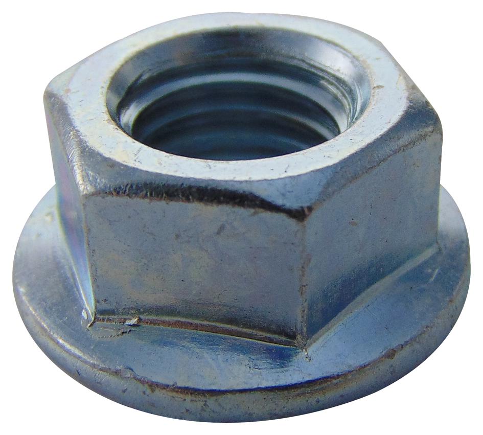 M12- SFST-Z50- - Tr Fastenings - FLANGE NUT, SERRATED, BZP