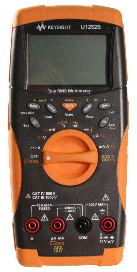 U1252b Keysight Technologies Data Logging Handheld Digital Multimeter U1250 Series Count