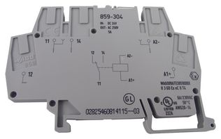 Power Relay, Module, SPDT, 24 VDC, 5 A, DIN Rail, Non Latching