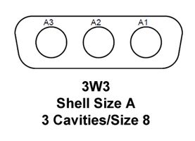 Dam3w3p Itt Cannon Combination Layout D Sub Connector Combo D D M Series Da 3w3